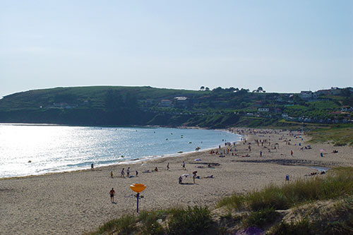 Sol en Playa de Montalvo, Sanxenxo