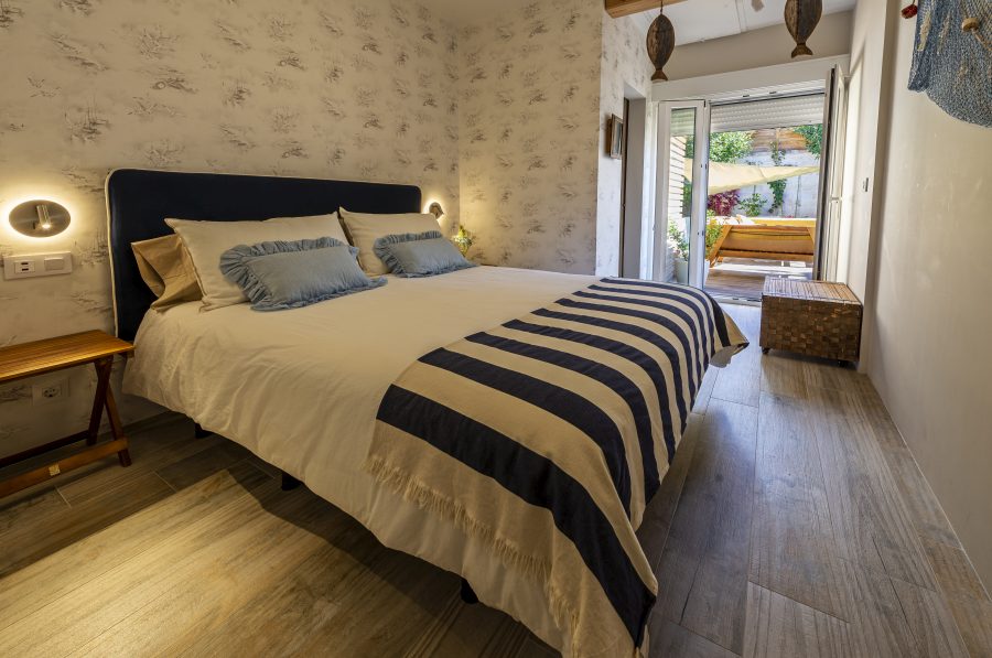 Cama de dormitorio 1 de Casa Playa Sanxenxo