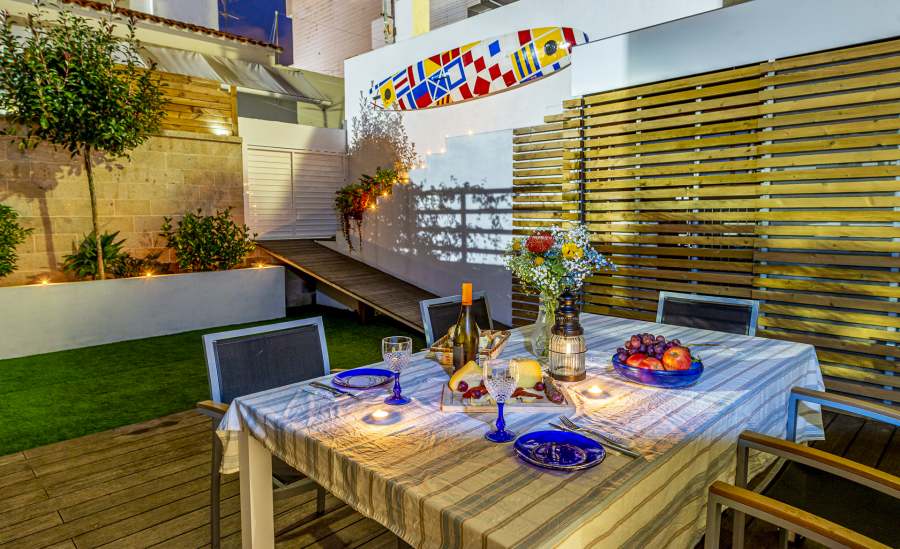 Comedor exterior de Casa Playa Sanxenxo